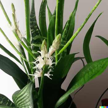 Snake Plant flowering