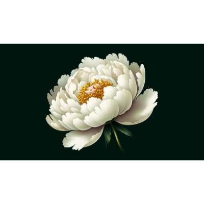 significado de la flor de peonía blanca