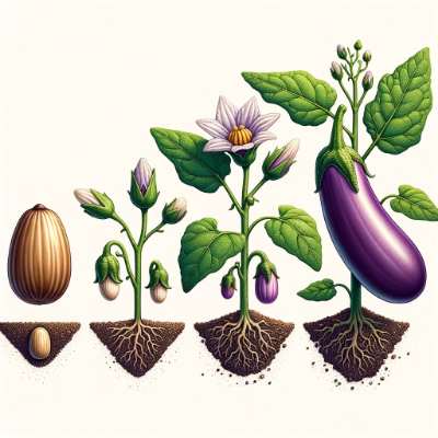 stages of eggplant growth pictures