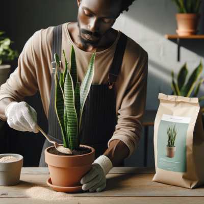 Fertilizing a Snake Plant (Sansevieria)