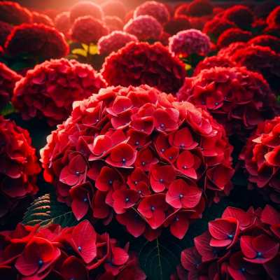 red hydrangea meaning