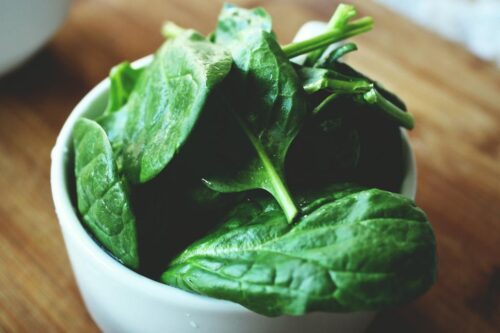Free Stock Photo of A bowl of spinach leaves