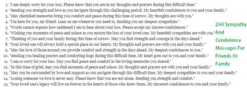 260 Sympathy And Condolence Messages For Friends Or Family