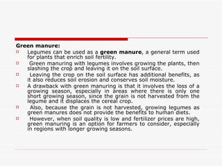 What Is the Significance of Growing Leguminous Plant in Crop Rotation?