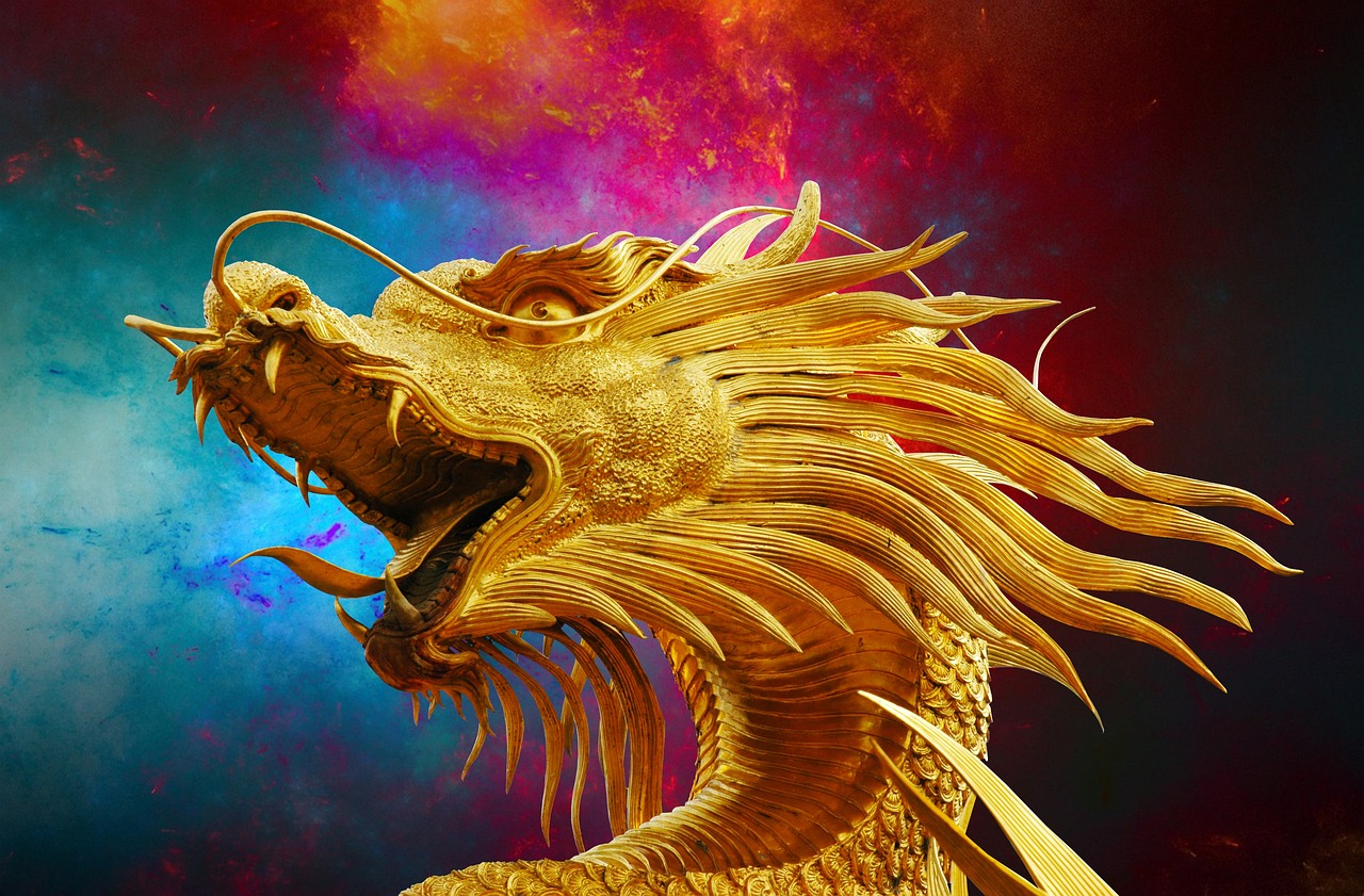 dragon golden dragon statue sculpture art artwork dragon statue dragon sculpture thailand photo manipulation dragon dragon dragon dragon dragon art