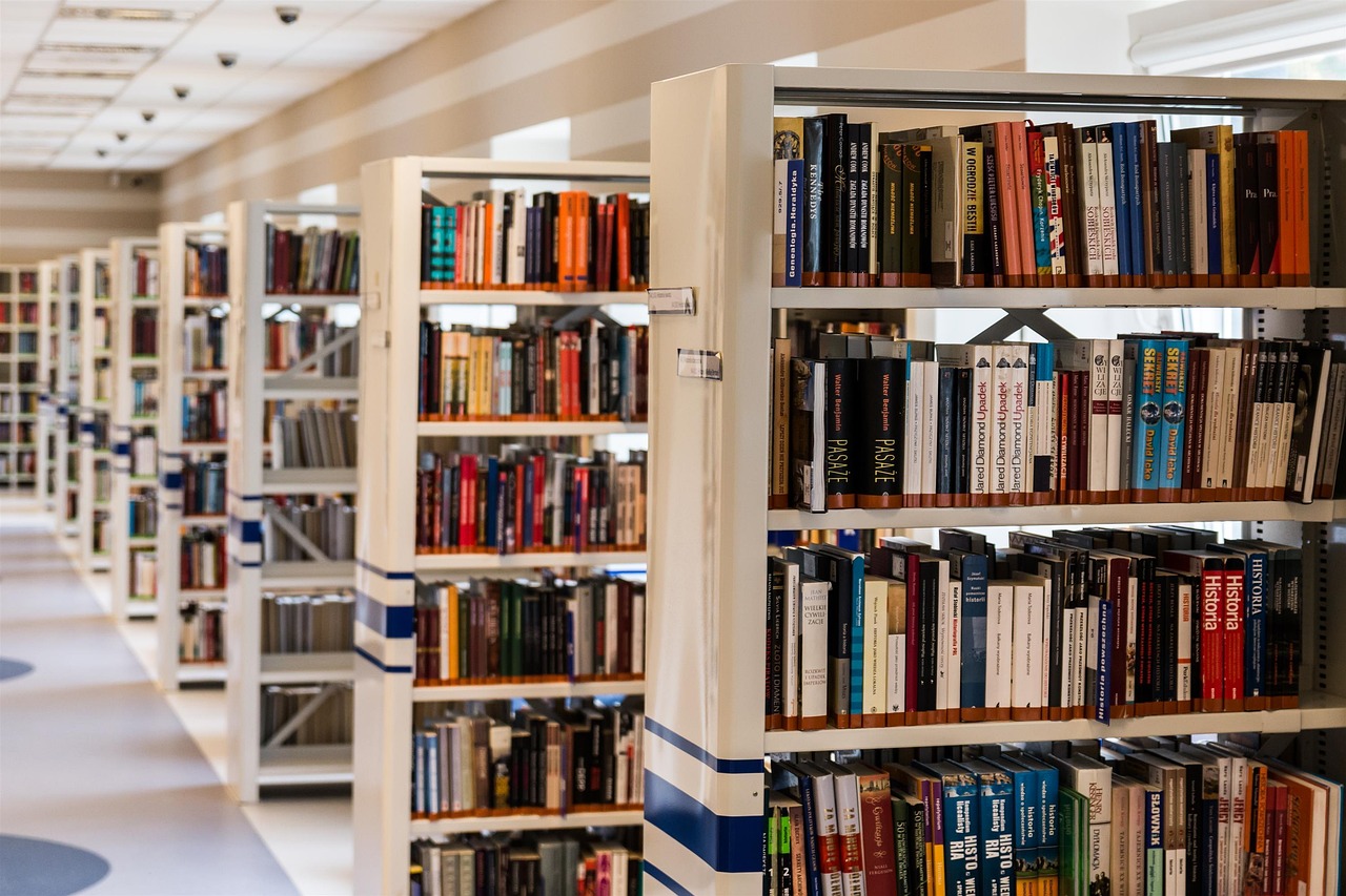 library books bookcases bookshelves aisle read reading education knowledge bookworm kielce library library library library library education
