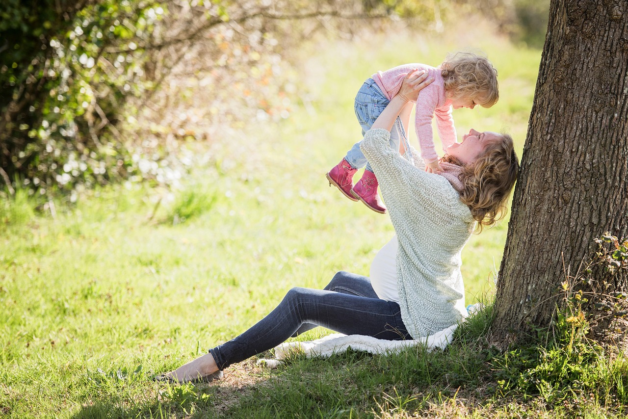park mother girl happy mothers day mama child toddler landscape tree pregnant family fun baby offspring nature mom mum