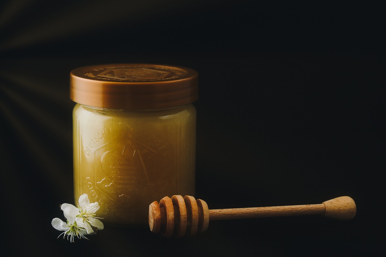 honey beekeeper beekeeping glass honey jar still life yummy breakfast food sugar bees product honey spoon black flower honey natural reserve world bee day honey honey honey honey honey honey jar