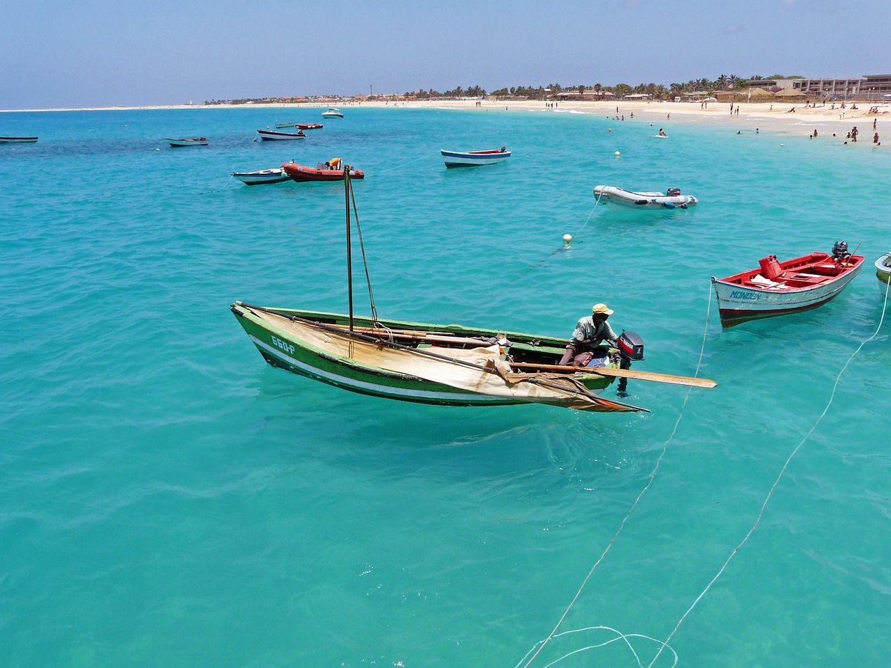 fisherman sea atlantic island nature cape verde cabo verde