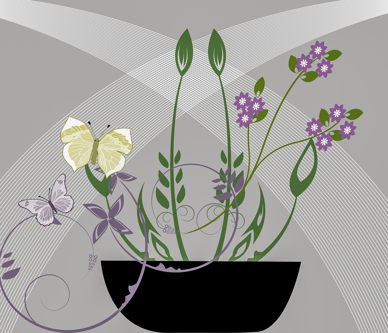 flowers butterflies flower pot nature flower wallpaper fauna beautiful flowers garden design plant flower background flora hd wallpaper