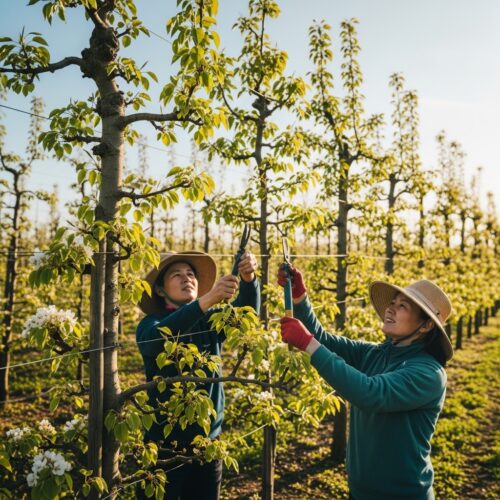 Persen Tree Pear Tree Pruning for Resistance Against Pests