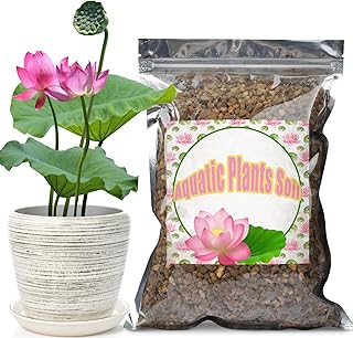 Aquatic Soil for Plants 4.4LBS, Clay Aquarium Soil Suitable for Small Ponds & Water Plants Like Lotus & Water Lily, Safe for Fish & Aquatic Life