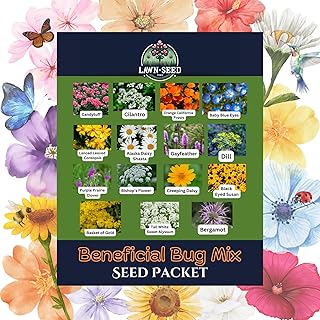 Beneficial Bug Wildflower Mix (Seed Packet) Sprinkle a Little Magic—Our Shade, Perennial, Hummingbird, Deer-Resistant, and Other mixes Bring Vibrant Color and pollinator Joy to Any Space.