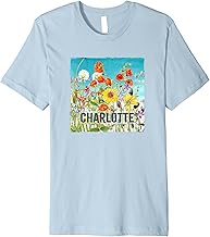 Charlotte N. Carolina Gardeners Wildflower Art Souvenir Premium T-Shirt