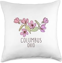 Columbus Ohio Wildflowers | Columbus OH Throw Pillow