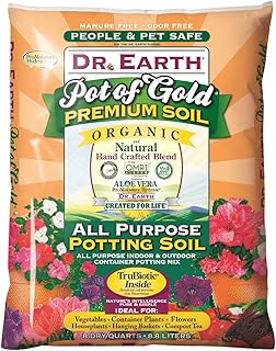Dr. Earth Gold Premium Potting Soil, 8 Quart, Natural
