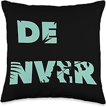 Flower City USA - Denver Throw Pillow