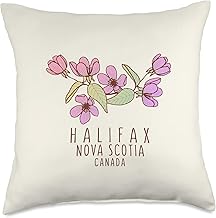 Halifax Nova Scotia Canada Wildflowers Throw Pillow