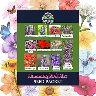 Hummingbird Wildflower Mix (Seed Packet) Sprinkle a Little Magic—Our Shade, Perennial, Hummingbird, Deer-Resistant, and Other mixes Bring Vibrant Color and pollinator Joy to Any Space.
