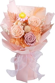 Lovenfold Flowers for Delivery,Preserved Flowers Bouquets,Champagne Rose Bouquets that Last 1-3 Years,Birthday Flowers Gifts for Women Mom Grandma Wife Friends