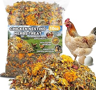 MAQIHAN 10oz Chicken Nesting Herbs - Dried Herb Layer Feed Coop and Run Insulation Roosting Bars for Box Pads Supplies Laying Hens Chicks Vacuum Packed Bedding Winter