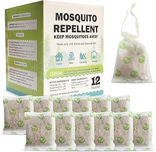 Mosquito Repellent Outdoor Patio - Mosquito Repellent Outdoor Powerful Indoor & Outdoor Protection - Mosquito Deterrent for Yard Camping 12 Pack, Green