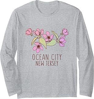 Ocean City New Jersey Wildflowers | Ocean City NJ Long Sleeve T-Shirt