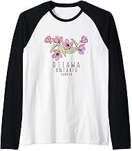 Ottawa Ontario Canada Wildflowers - Ottawa Ontario - Ottawa Raglan Baseball Tee