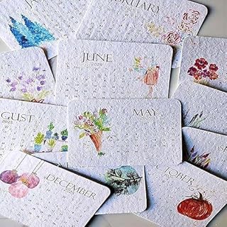 Plantable Seed Calendar 2025,Seed Calendar From January 2025 to December 2025,Eco-Friendly Greenery Planner with Growable Plants,January to December for Scheduling & Organization