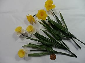 Vintage Plastic Small Daffodils Flowers ~ Hong Kong