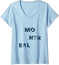 Womens Flower City Canada - Montreal V-Neck T-Shirt