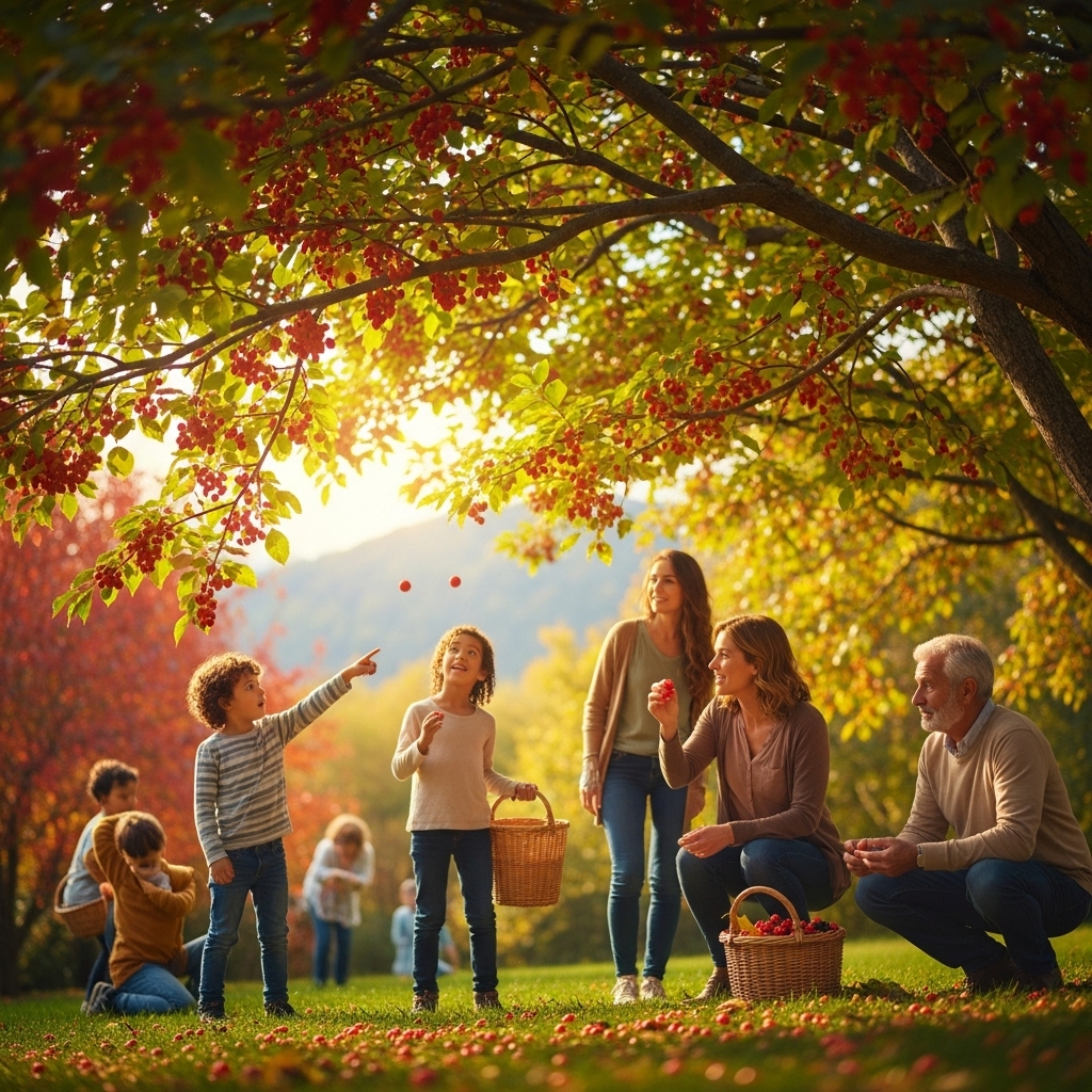 Close-up of Hackberry Tree fruits and leaves, showcasing their unique texture and appearance.