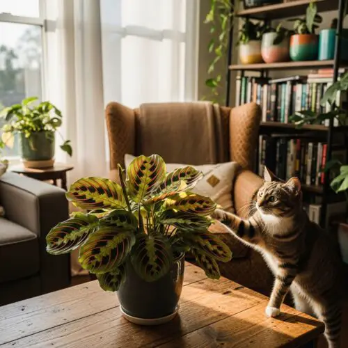 10. Prayer Plant (Maranta leuconeura)