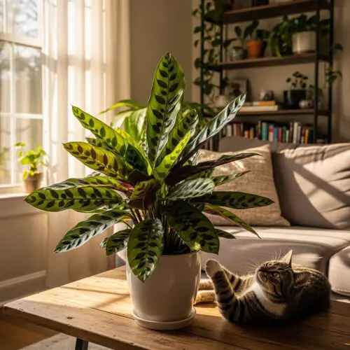 15. Rattlesnake Plant (Calathea lancifolia)
