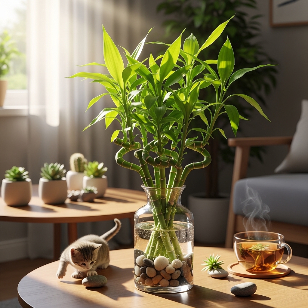 20. Lucky Bamboo (Dracaena sanderiana)