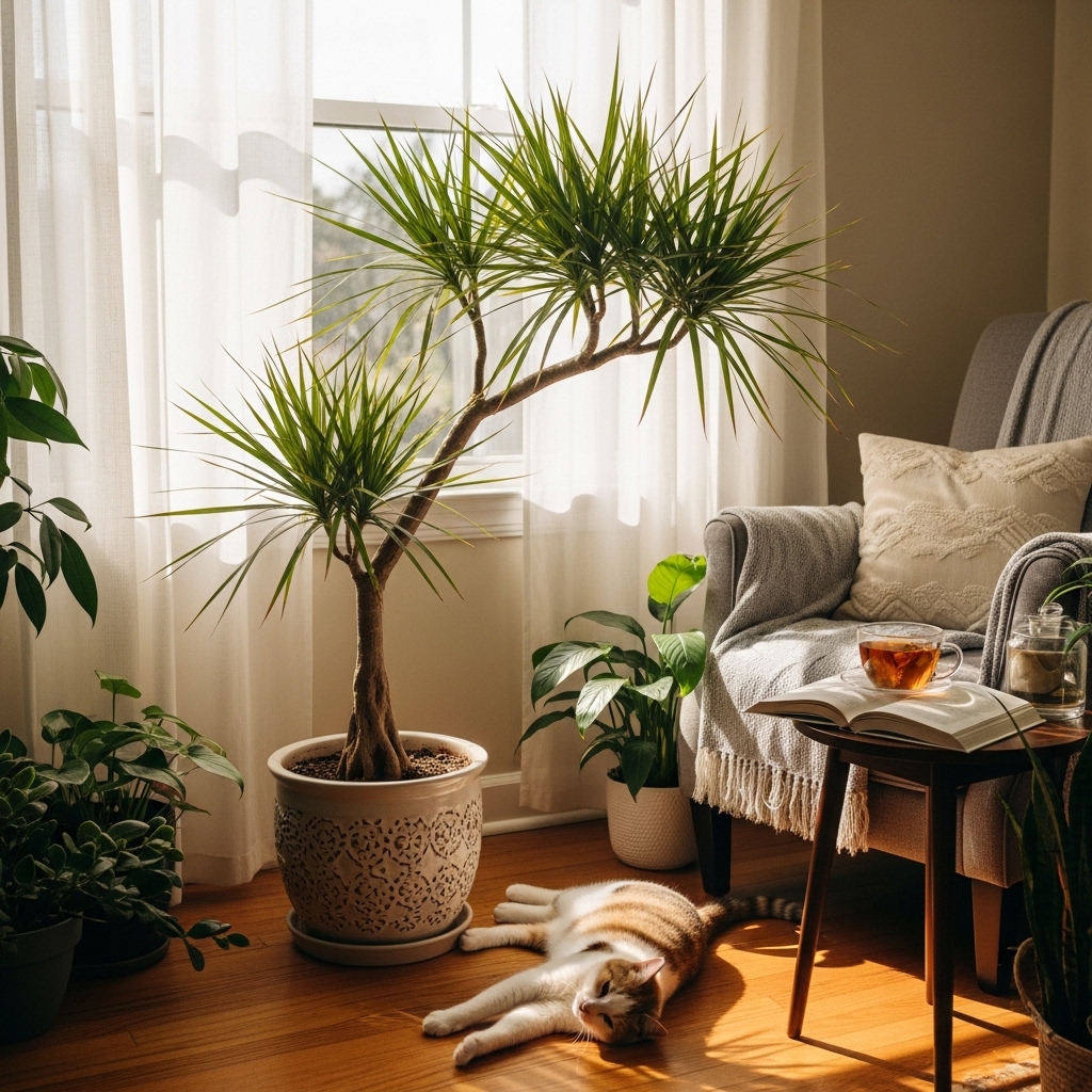 22. Dragon Tree (Dracaena marginata)