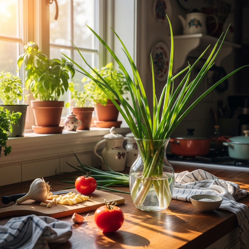32. Green Onions (Allium fistulosum)