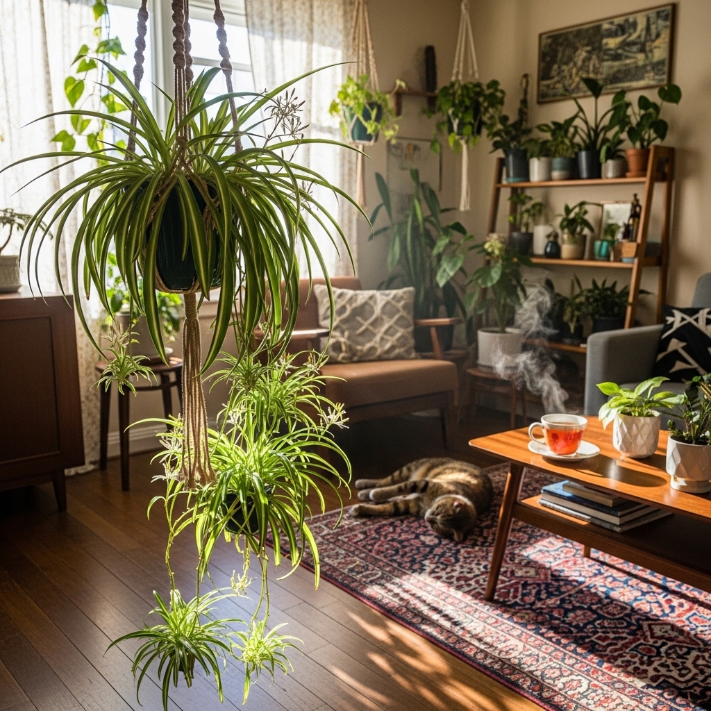 4. Spider Plant (Chlorophytum comosum)