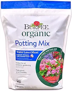 Burpee, 9 Quarts | Premium Organic Potting Natural Soil Mix Food Ideal for Container Garden-Vegetable, Flower & Herb Use for Indoor Outdoor Plant
