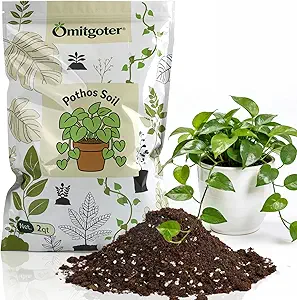 Pothos Potting Soil - Pure Natural Organic Soil 1qt, Well-Draining and Aerated for Healthy Indoor Plants
