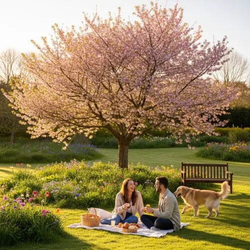 6. Autumnalis Cherry (Prunus subhirtella 'Autumnalis')