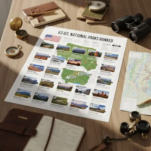 All 63 US National Parks Ranked by Experts in 2026 (Best to Worst + Visitor Tips)