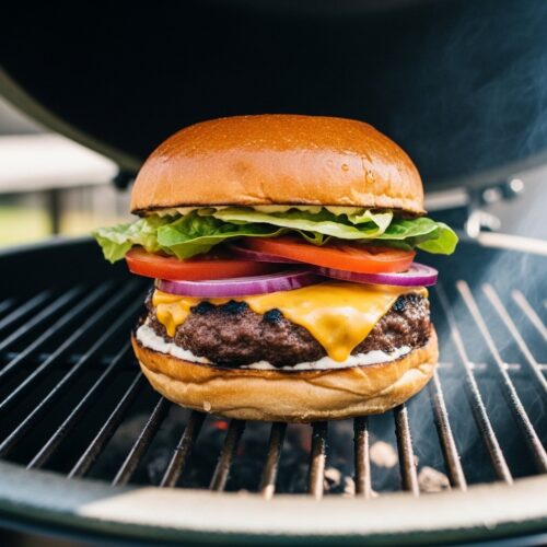 How to Grill Burgers on Big Green Egg (Kamado)