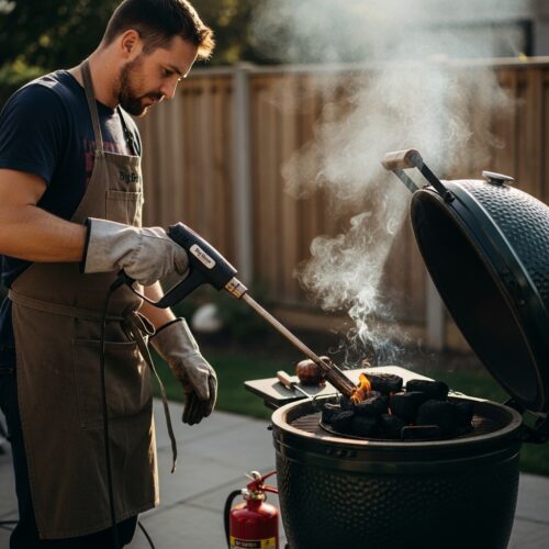 How to Light The Big Green Egg Without The Electric Starter
