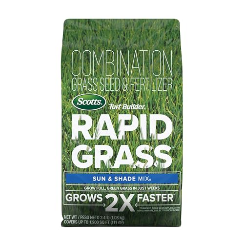 Scotts Turf Builder Rapid Grass Sun & Shade Mix, 2.4 lbs.