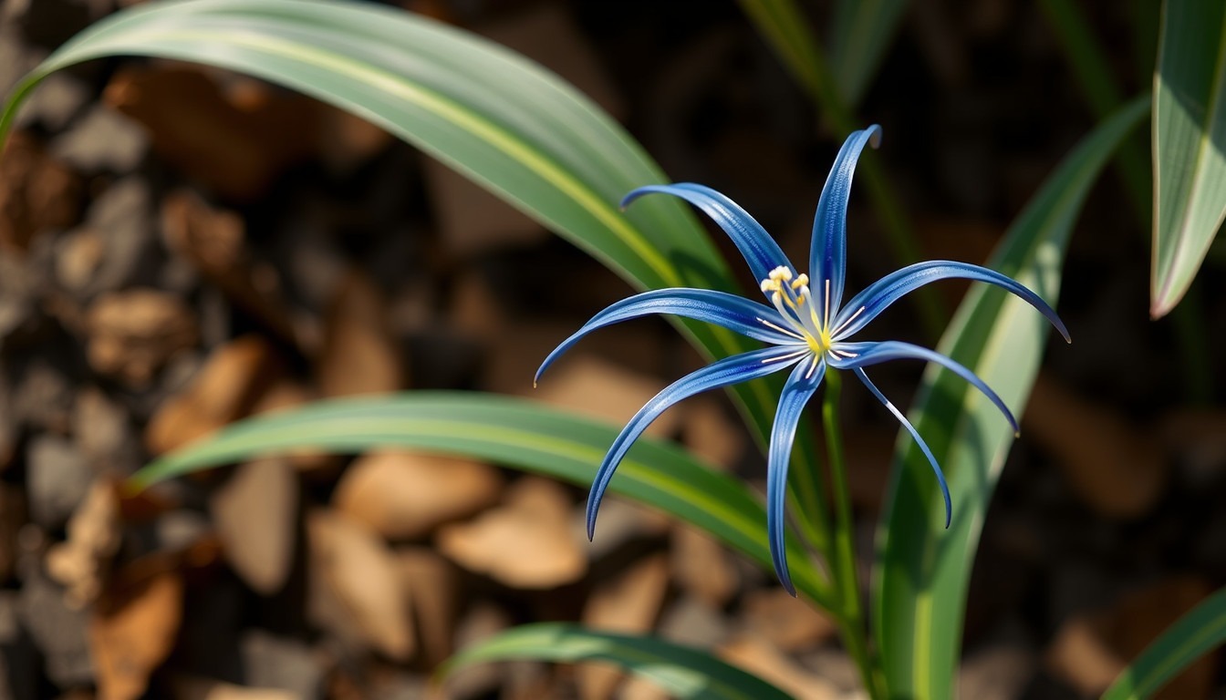 cultural significance of blue spider lily