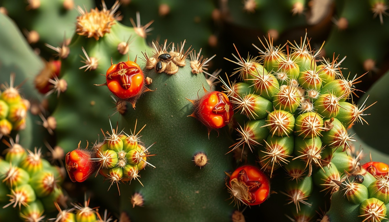 cochineal scale on cactus