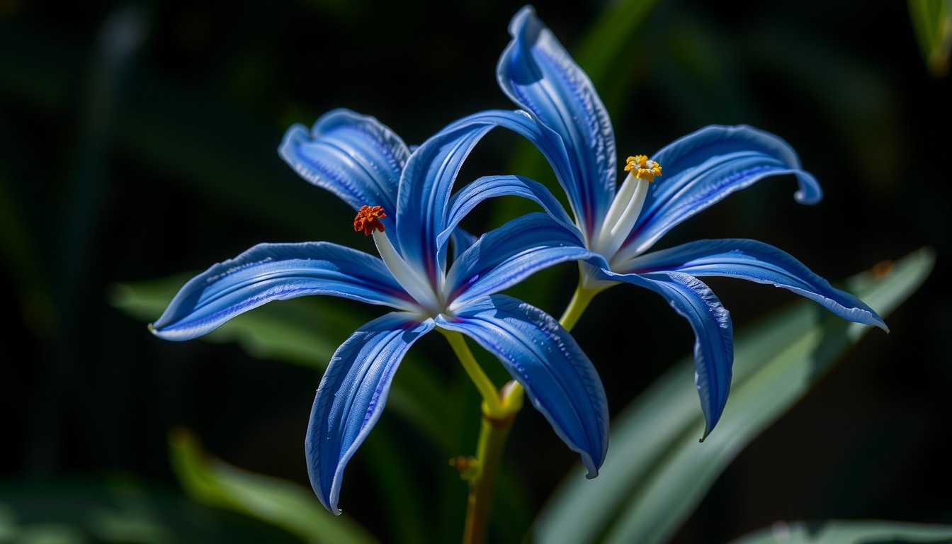 does the blue spider lily exist