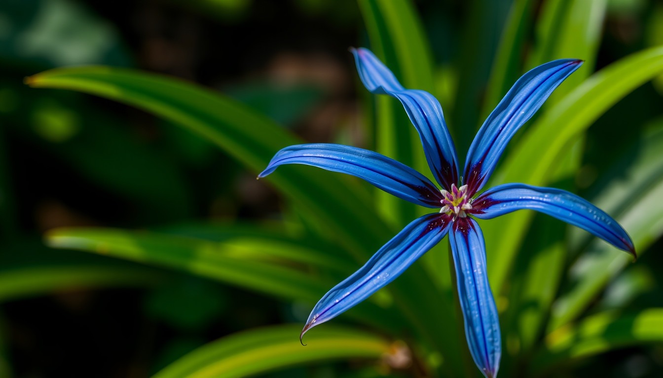 does the blue spider lily exist