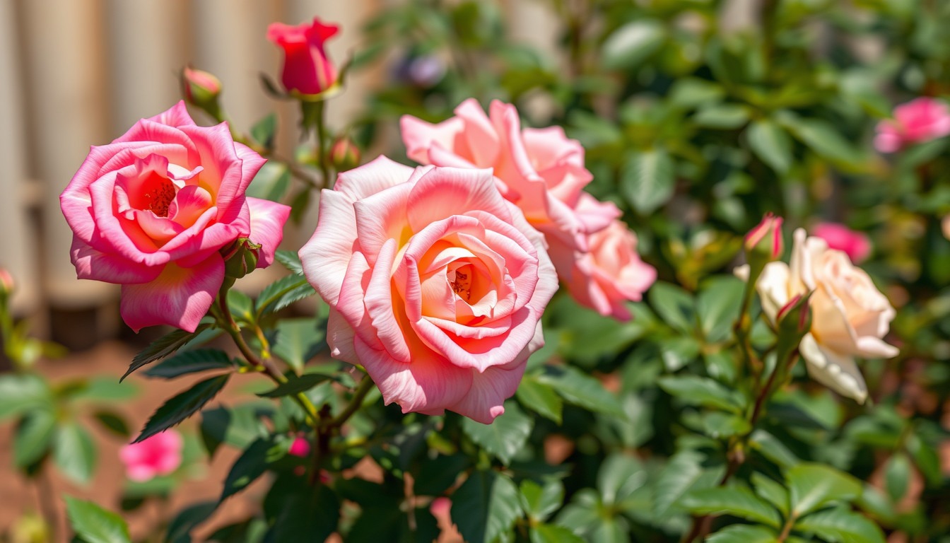 ideal rose planting location